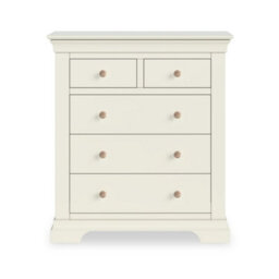 Colette Cream 2 Over 3 Chest Of Drawers - Fully Assembled By Roseland Furniture - thumbnail 6