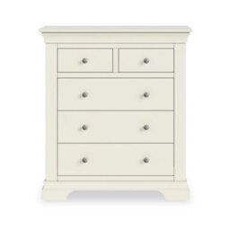 Colette Cream 2 Over 3 Chest Of Drawers - Fully Assembled By Roseland Furniture - thumbnail 5