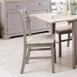 Statement Furniture Florence Country Style Wooden Chair - Dove Grey - thumbnail 1