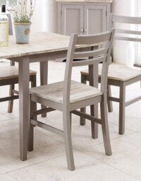 Statement Furniture Florence Country Style Wooden Chair - Dove Grey - thumbnail 2
