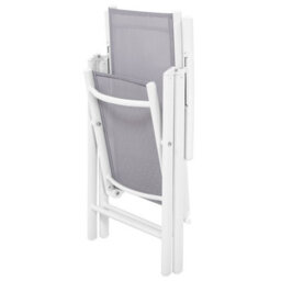 Beliani Set Of 6 Garden Chairs Catania Metal Grey - thumbnail 6