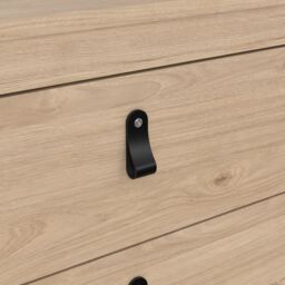 Madrid Matt Oak Effect 3 Drawer Chest (H)797mm (W)823mm (D)384mm - thumbnail 4
