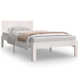 Vidaxl Bed Frame Without Mattress White 90X190Cm Single - thumbnail 2