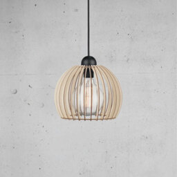 Nordlux Chino Wood Pendant Light Easy Assembly  Brown,mains