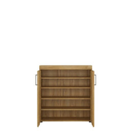 Wyld Haus Cortina 2 Door Grandson Oak Wood Shoe Cabinet - thumbnail 3