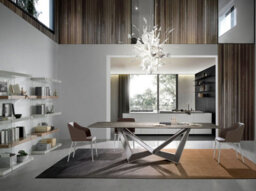 Stylish Brown Leatherette Dining Chair By Angel Cerda - thumbnail 6