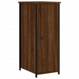 Berkfield Bedside Cabinets 2 Pcs Brown Oak 32X42X80 Cm Engineered Wood - thumbnail 5