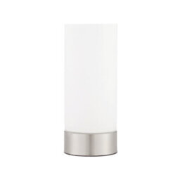 Anson Lighting Frankie Brushed Nickel And Opal Duplex Glass Table Lamp - thumbnail 4