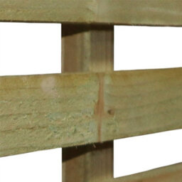 Premier Garden Supplies Premier Vogue Wooden Trellis Panel 6Ft X 1Ft (4 Pack) Horizontal Slatted Decorative Fencing Topper For Climbing Plant Support - thumbnail 8