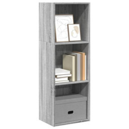 Berkfield Versatile Bookcase Grey Sonoma 40X30X114 Cm Engineered Wood - thumbnail 2