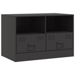 Berkfield Sturdy Tv Cabinet Black 67X39X44 Cm Steel