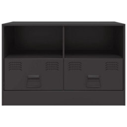 Berkfield Sturdy Tv Cabinet Black 67X39X44 Cm Steel - thumbnail 6