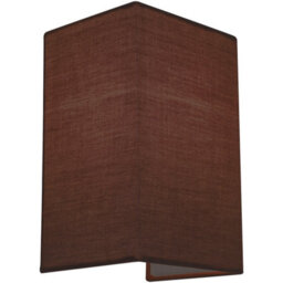 Harper Living 1Xe27/es Wall Wash Light With Switch, Rectangle Mocha Fabric Shade, Suitable For Led Upgrade - thumbnail 4