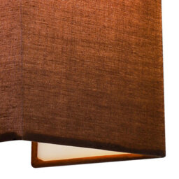 Harper Living 1Xe27/es Wall Wash Light With Switch, Rectangle Mocha Fabric Shade, Suitable For Led Upgrade - thumbnail 6