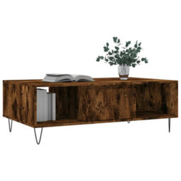 Berkfield Sturdy Coffee Table Smoked Oak 104X60X35 Cm Engineered Wood - thumbnail 3