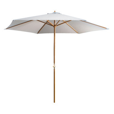 Alfresia Grey 3M Garden Cantilever Parasol, Garden Umbrella With Crank Handle & Tilt - image 1