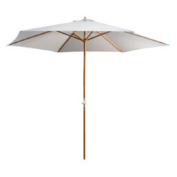 Alfresia Grey 3M Garden Cantilever Parasol, Garden Umbrella With Crank Handle & Tilt - thumbnail 1