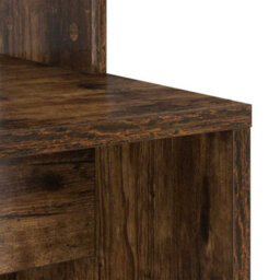 Berkfield Smoked Oak Computer Desk Smoked Oak Engineered Wood Standard - thumbnail 7