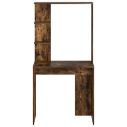 Berkfield Smoked Oak Computer Desk Smoked Oak Engineered Wood Standard - thumbnail 4