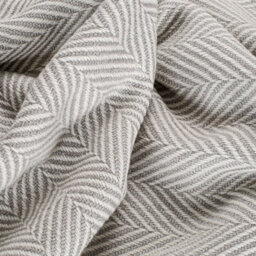 Ehc Herringbone Lightweight Soft Warm Wool  Feel Acrylic Throw Blanket  - Pearl Blue - thumbnail 4