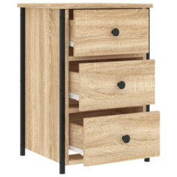 Berkfield Bedside Cabinet Sonoma Oak 40X36X60 Cm Engineered Wood - thumbnail 6