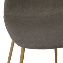 Asteria Dining Chairs Set Of 2 Upholstered Linen Fabric Dark Grey Wood Legs - thumbnail 6
