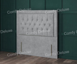 Comfy Deluxe 4Ft Small Double  Hanoi Orange Naples Velvet Floorstanding 54Inch Headboard