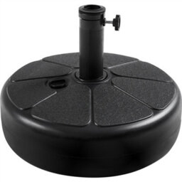 Yaheetech Black 22L Fillable Patio Plastic Umbrella Base Stand For 38/48mm Poles