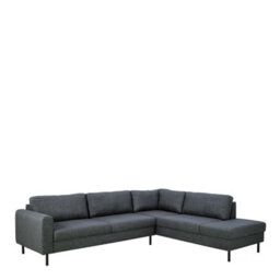 Wyld Haus San Sebastian Right-Hand L-Shaped Corner Sofa Upholstered In Dark Grey Fabric - thumbnail 2