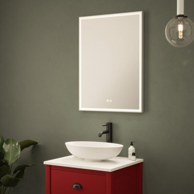 FNX Bathrooms Stratford 600X800mm Rectangular Led Bathroom Mirror With Tunable White, Dimmable & Demister Pad - image 1