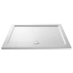 Royal Bathrooms 1700 X 760mm Rectangular Stone Shower Enclosure Tray With Riser Kit Gloss White 40mm Slimline - thumbnail 5