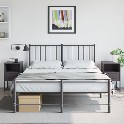 Berkfield Bedside Cabinets 2 Pcs Black 36X39X60.5 Cm Steel - image 1