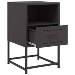 Berkfield Bedside Cabinets 2 Pcs Black 36X39X60.5 Cm Steel - thumbnail 9