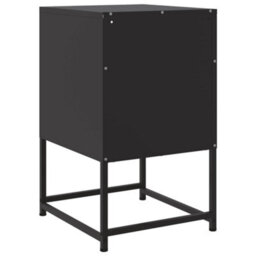Berkfield Bedside Cabinets 2 Pcs Black 36X39X60.5 Cm Steel - thumbnail 8