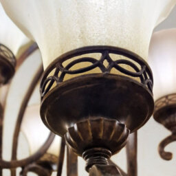 Luminosa Lighting Elstead Drawing Room 9 Light Multi Arm Chandelier Walnut Finish, E27 - thumbnail 5