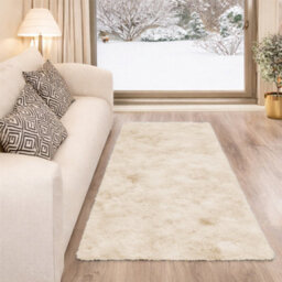 Aspire Homeware Non-Slip Tie Dye Cream Shaggy Rug Soft Fluffy, Floor And Kitchen Rug, (L)110Cm X (W)60Cm - thumbnail 6