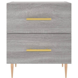 Berkfield Bedside Cabinet Grey Sonoma 40X35X47.5 Cm Engineered Wood - thumbnail 6