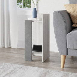 Decortie Elos Modern Narrow Right Module Bedside Table Nightstand 25Cm Drop-Door Storage White - thumbnail 7