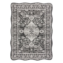 RugsX Organic 2762 Sisal Carpet Ornament, Frame Black Ecru  Modern Irregular Shape 200X290 Cm - thumbnail 4