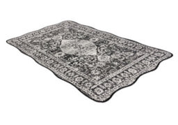 RugsX Organic 2762 Sisal Carpet Ornament, Frame Black Ecru  Modern Irregular Shape 200X290 Cm - thumbnail 2