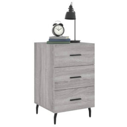 Berkfield Bedside Cabinet Grey Sonoma 40X40X66 Cm Engineered Wood - thumbnail 3