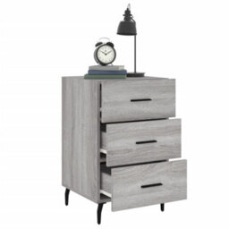 Berkfield Bedside Cabinet Grey Sonoma 40X40X66 Cm Engineered Wood - thumbnail 4