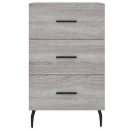 Berkfield Bedside Cabinet Grey Sonoma 40X40X66 Cm Engineered Wood - thumbnail 5