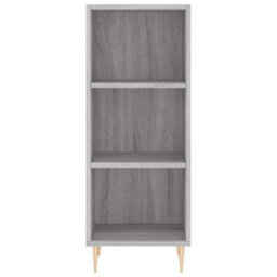 Berkfield Highboard Grey Sonoma 34.5X34X180 Cm Engineered Wood - thumbnail 6
