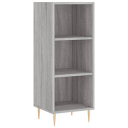 Berkfield Highboard Grey Sonoma 34.5X34X180 Cm Engineered Wood - thumbnail 5