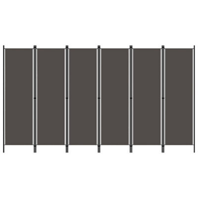 Vidaxl 6-Panel Room Divider Anthracite 300X180 Cm Room Dividers - image 1