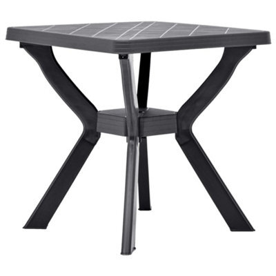 Berkfield Bistro Table Anthracite 70X70X72 Cm Plastic - image 1