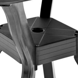 Berkfield Bistro Table Anthracite 70X70X72 Cm Plastic - thumbnail 5