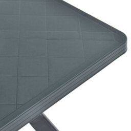 Berkfield Bistro Table Anthracite 70X70X72 Cm Plastic - thumbnail 4