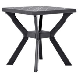Berkfield Bistro Table Anthracite 70X70X72 Cm Plastic - thumbnail 1